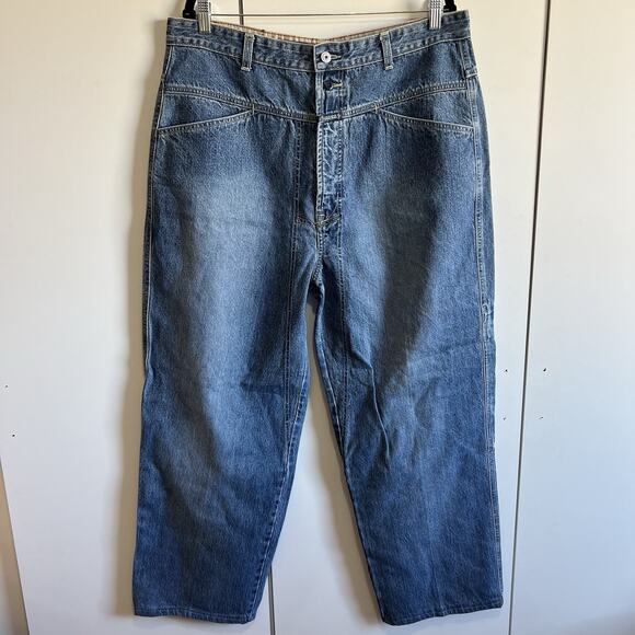 VTG La Jean de Marithe Francois Girbaud 90s Jeans 38M Baggy Barrel Jeans -11S604 - Picture 1 of 14